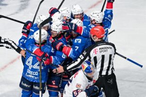 Die Spieler der Adler Mannheim