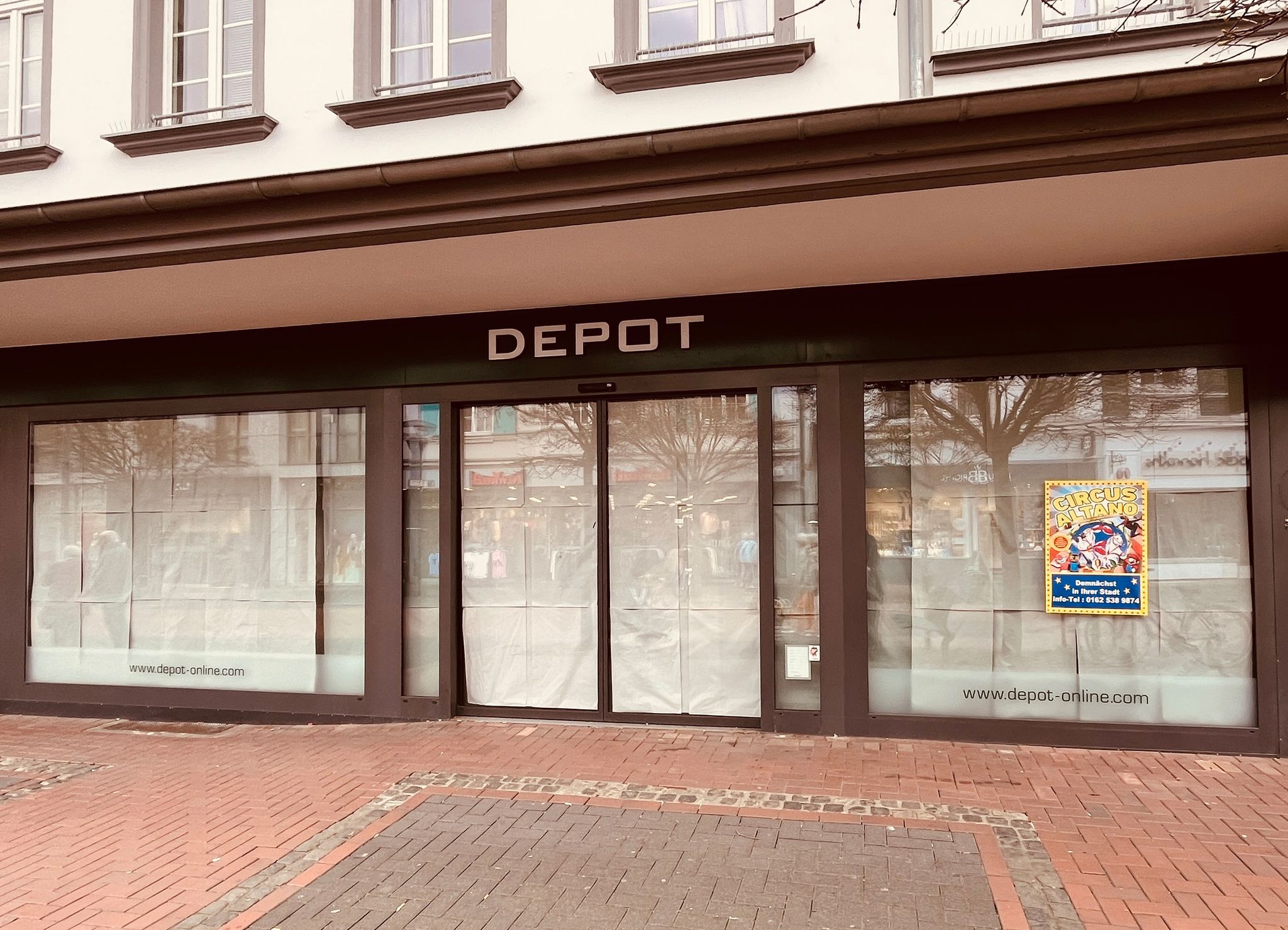 Geschlossene Depot-Filiale