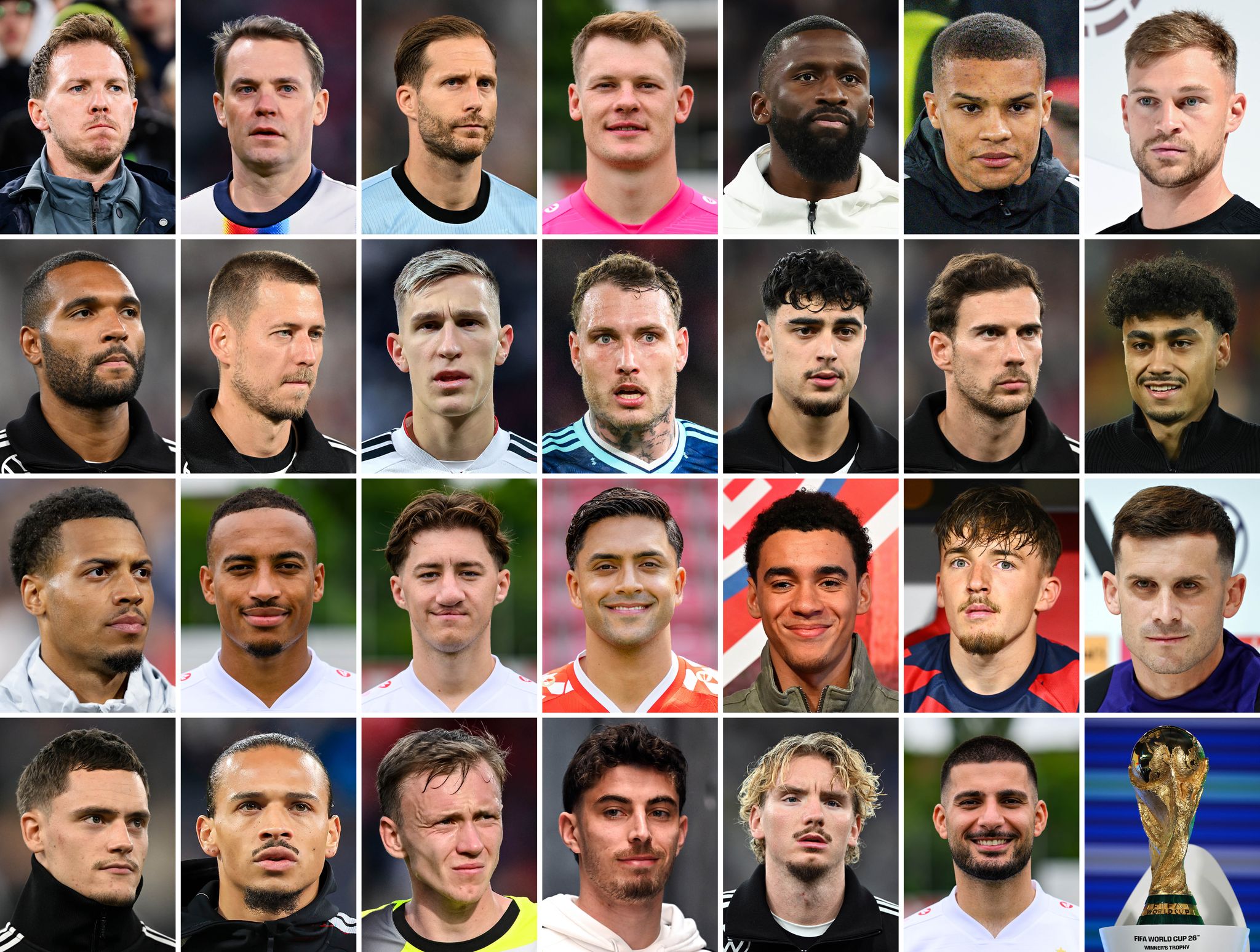DFB-Kader für die WM in Kanada, Mexiko und USA