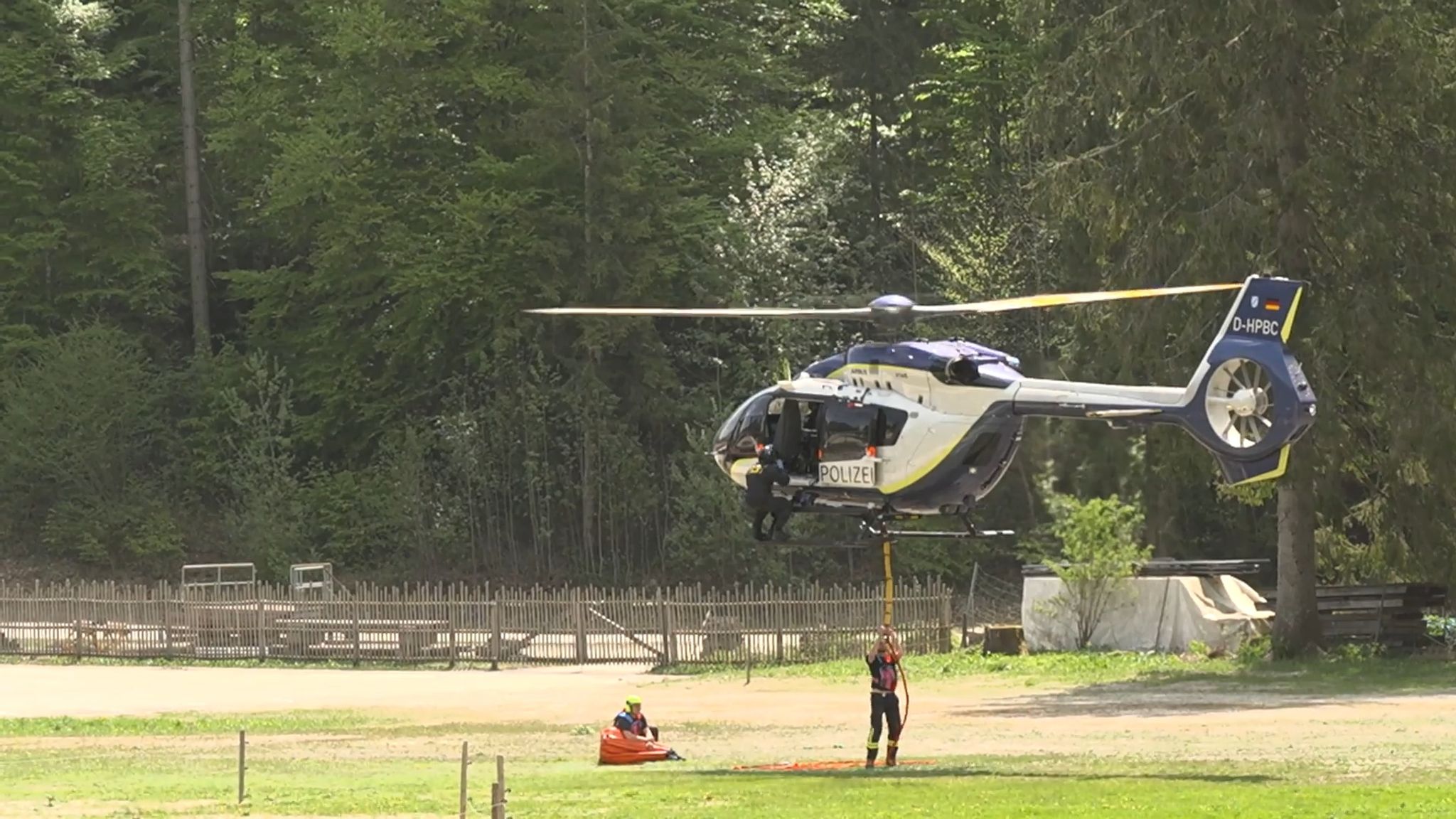 Waldbrand am Saurüsselkopf - Löscheinsatz