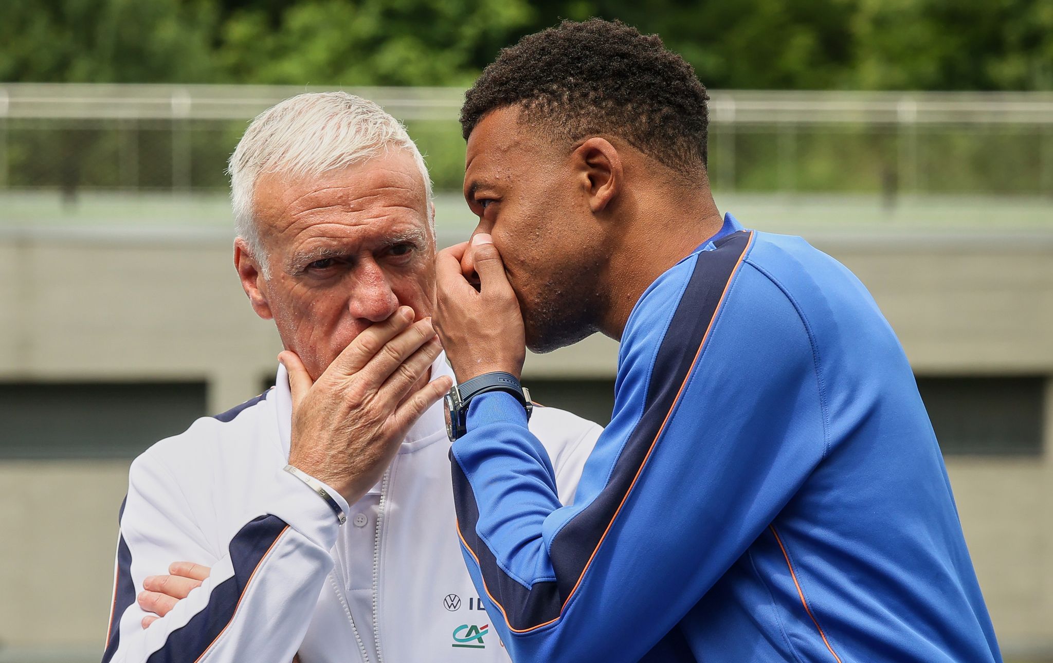 Didier Deschamps und Kylian Mbappé