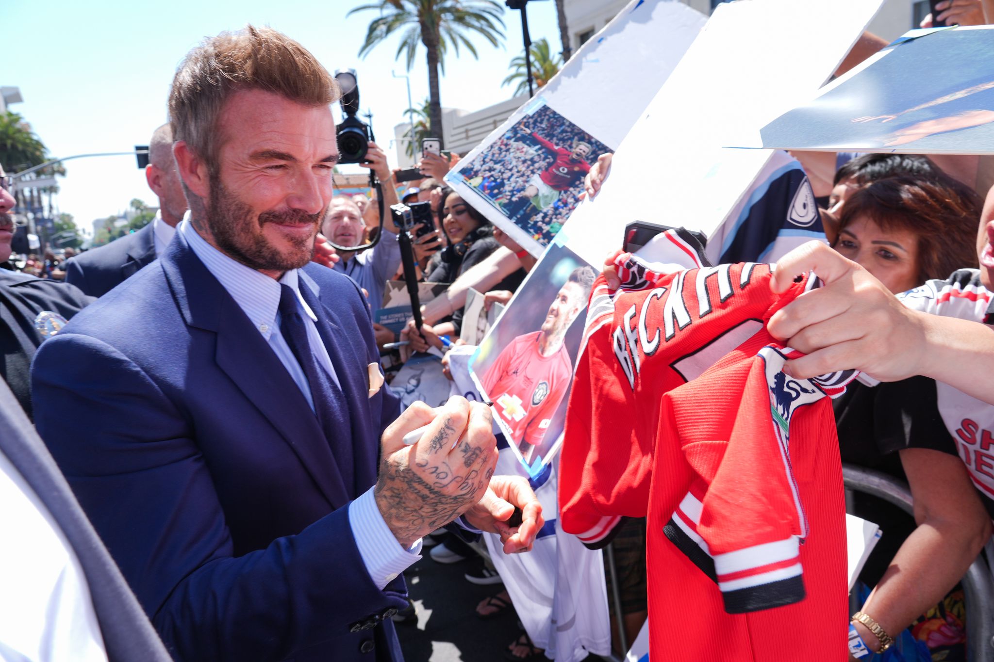 Stern auf dem Hollywood Walk of Fame für David Beckham