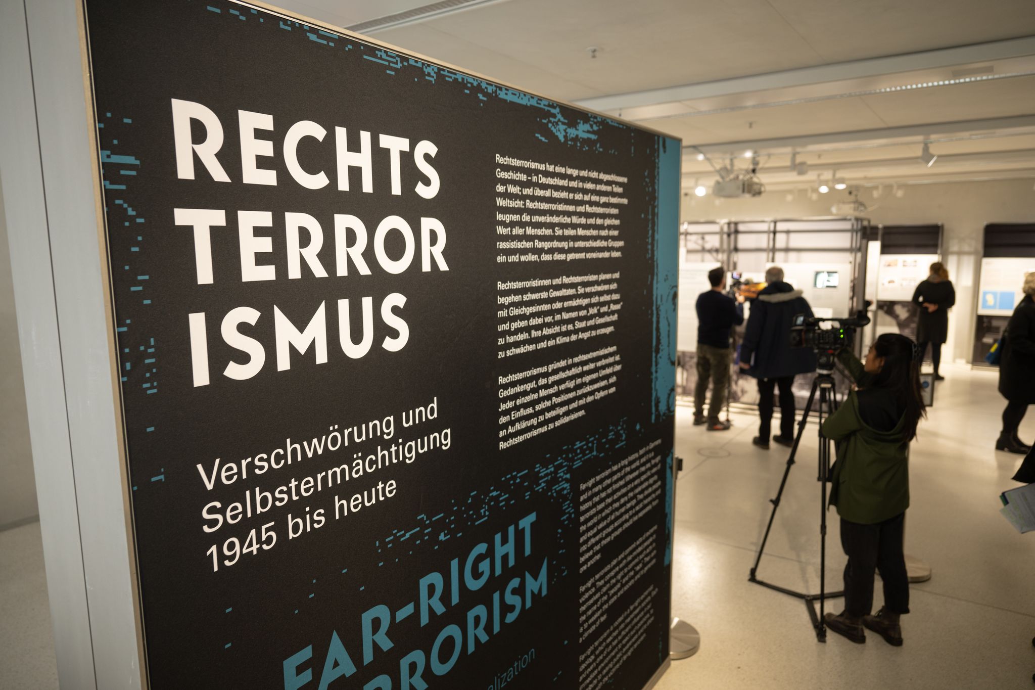 Pk zur Ausstellung "Rechtsterrorismus"