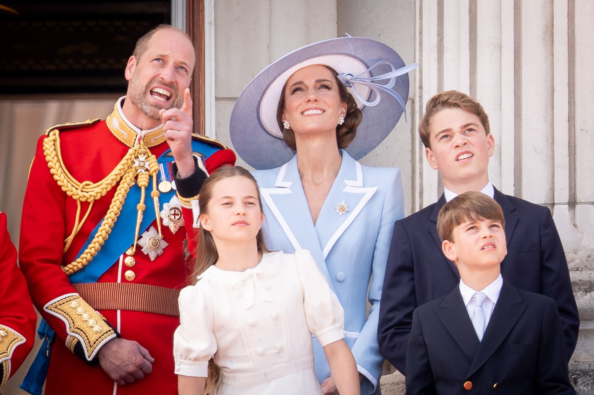 William und Kate mit ihren Kindern
