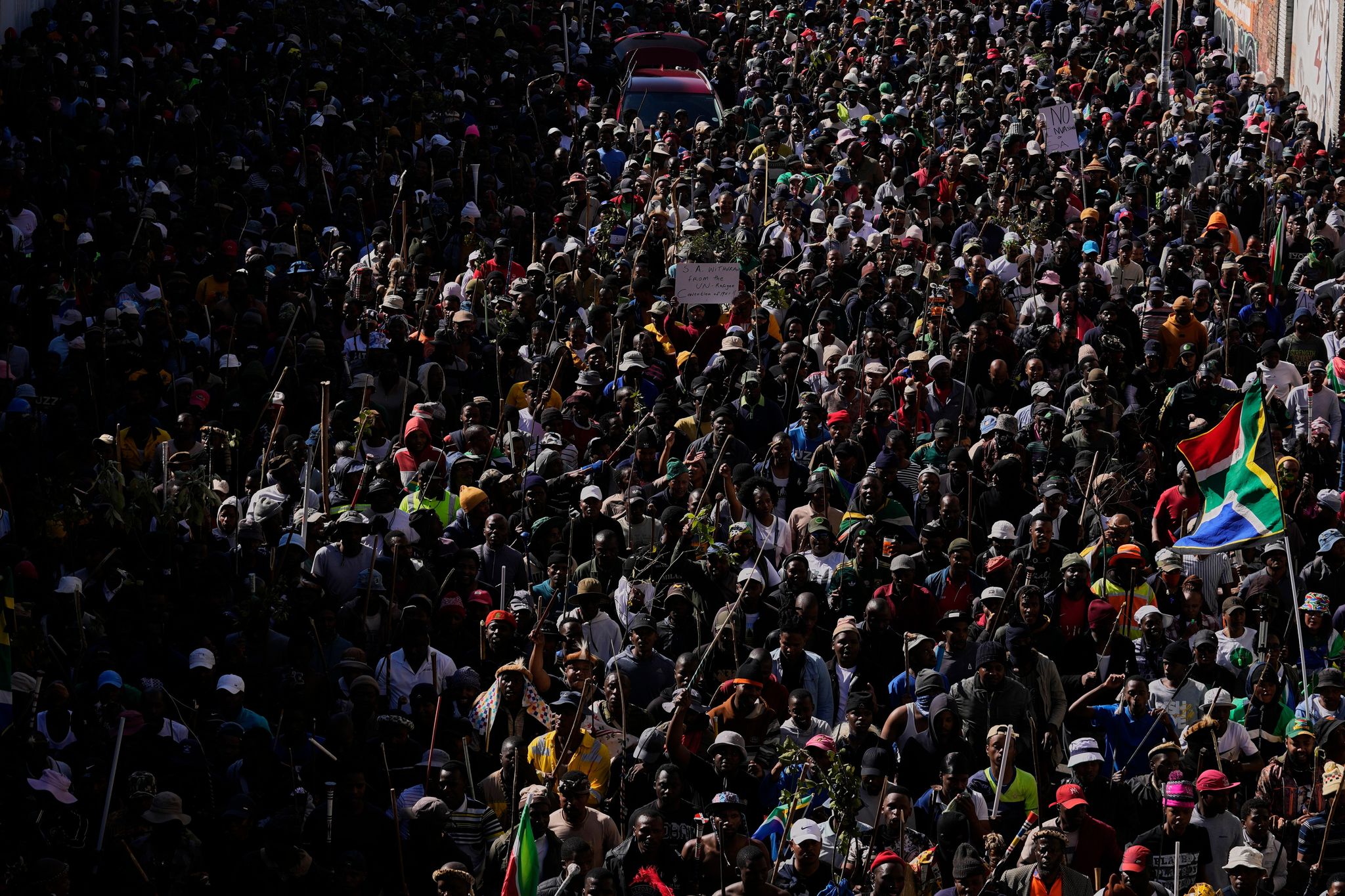 Proteste gegen die Einwanderungspolitik in Südafrika