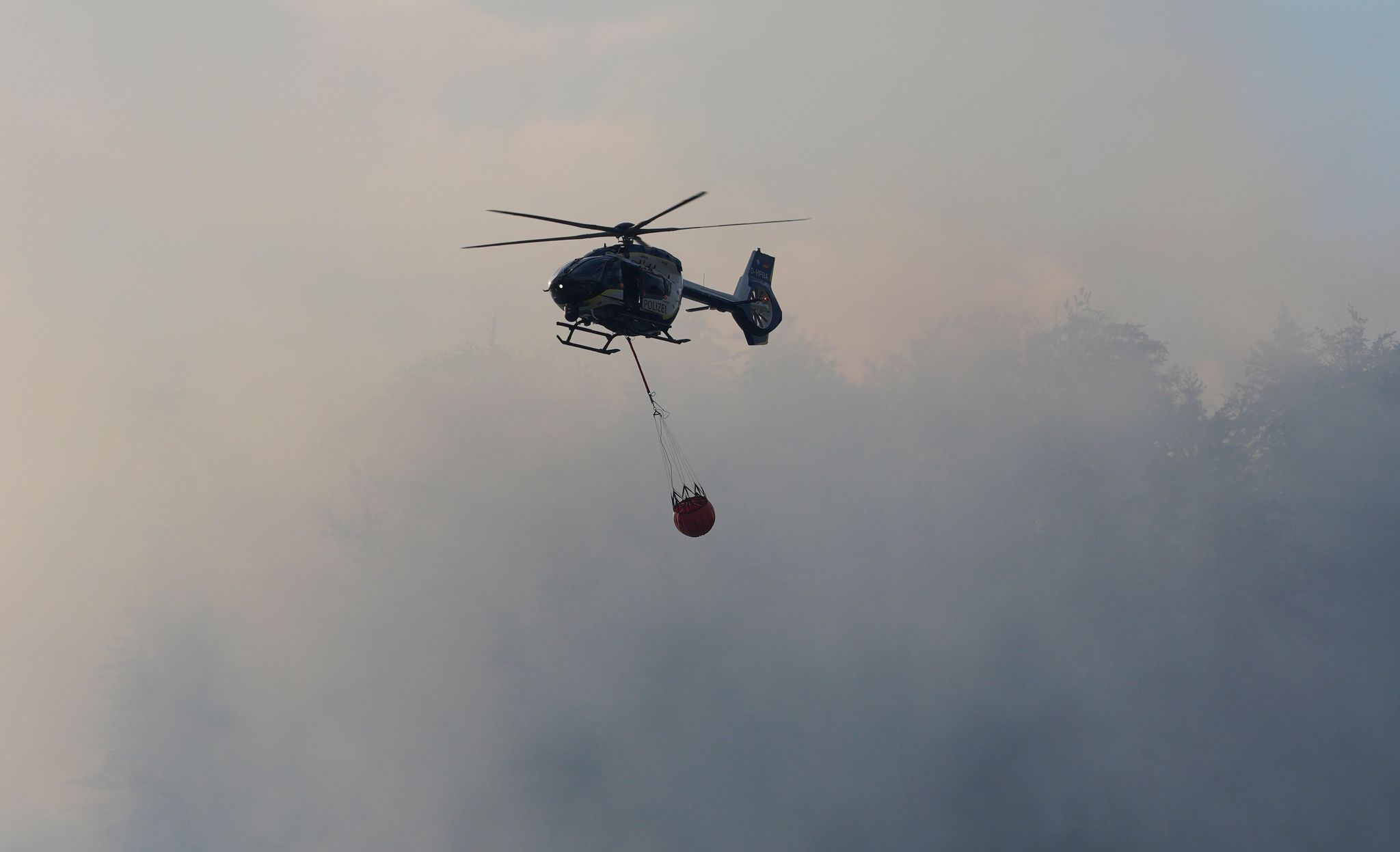 Brand im Bergwald in den Chiemgauer Alpen