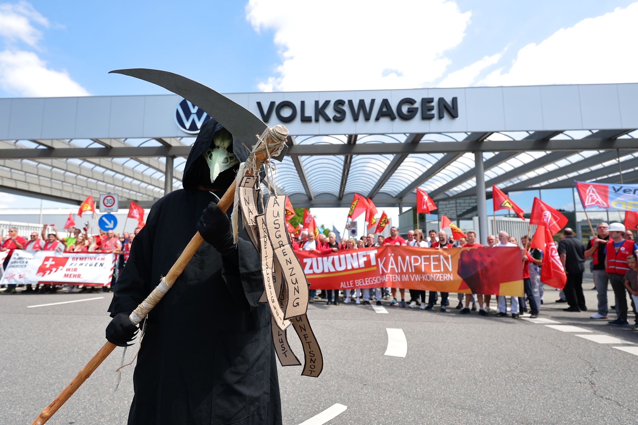 IG-Metall-Protest bei VW