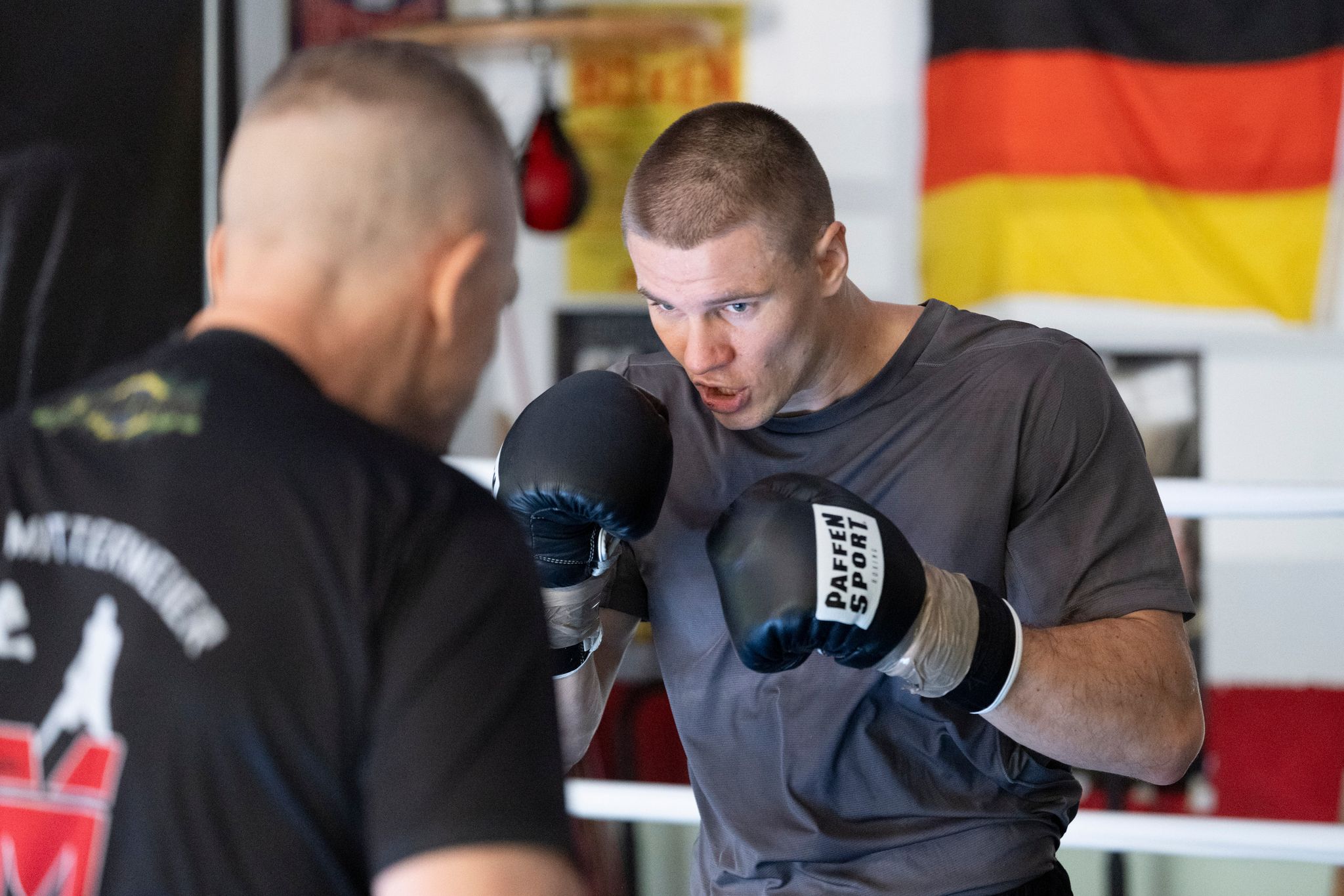 Boxen: Supermittelgewicht, Zachenhuber beim Training