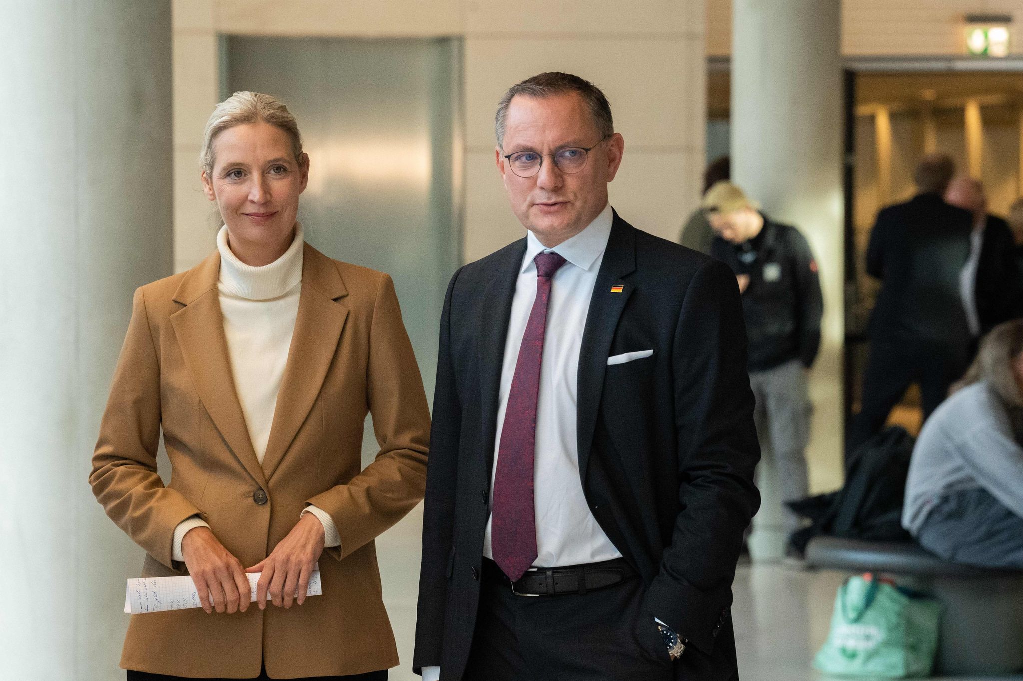 AfD-Chefs Alice Weidel und Tino Chrupalla (Archivbild)