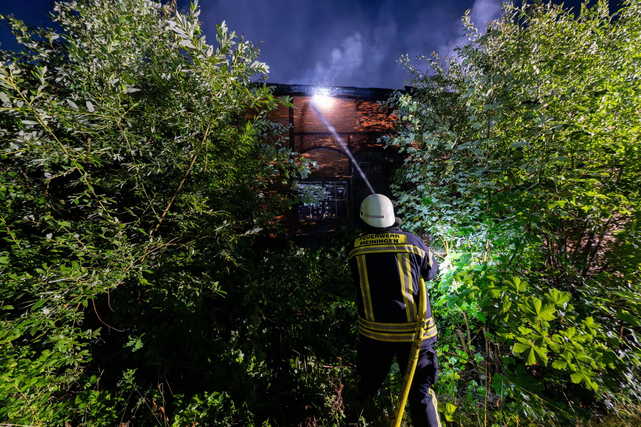Großbrand in Meiningen