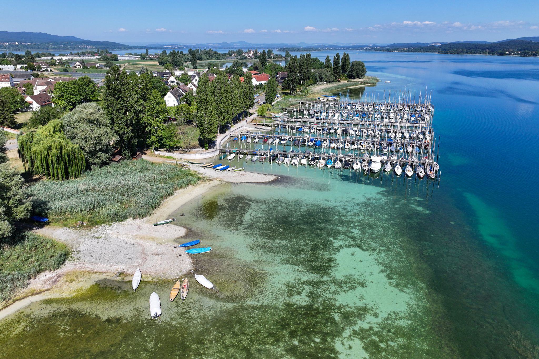 Bodensee hat Niedrigwasser