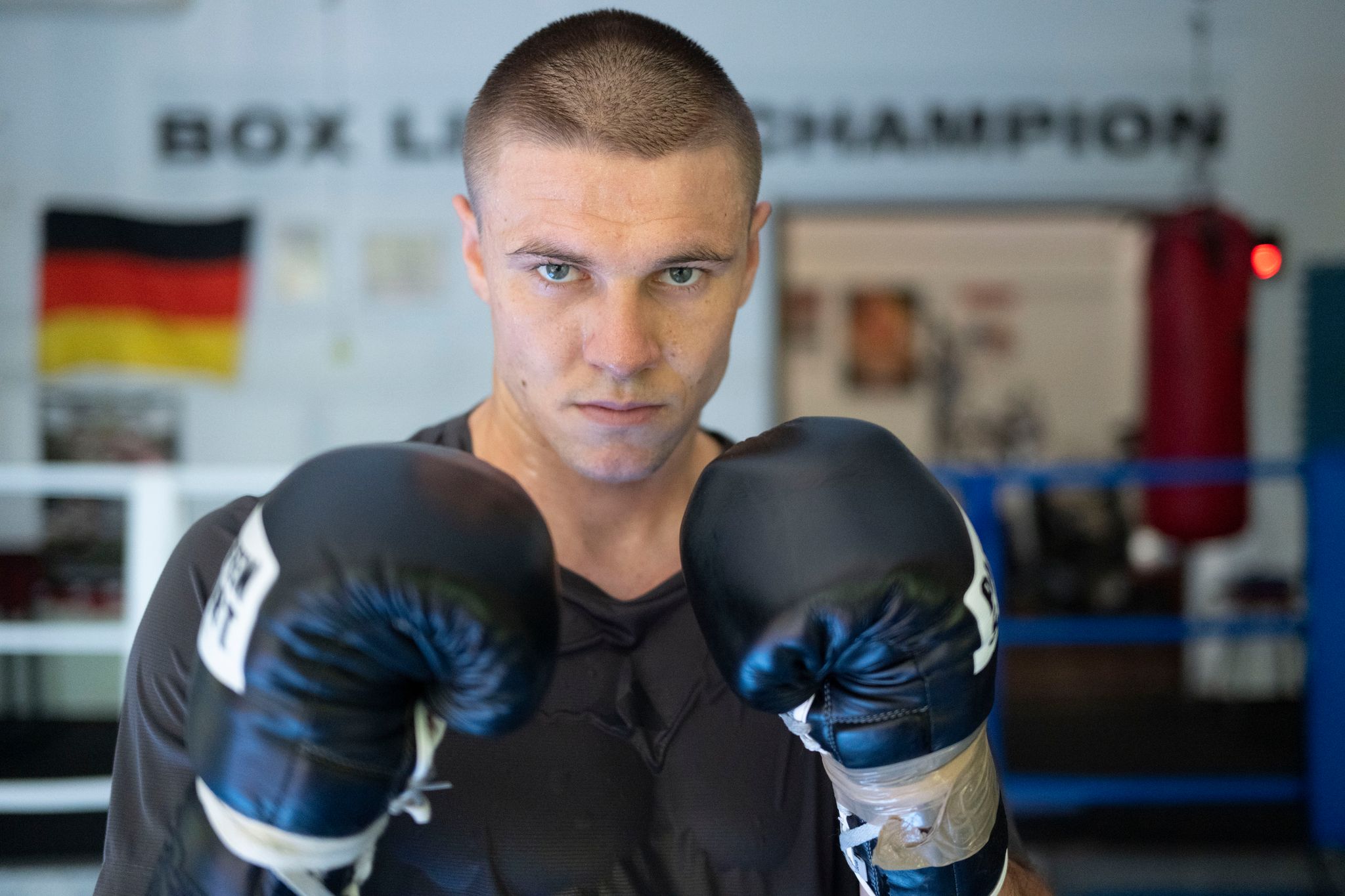 Boxen: Supermittelgewicht, Zachenhuber beim Training