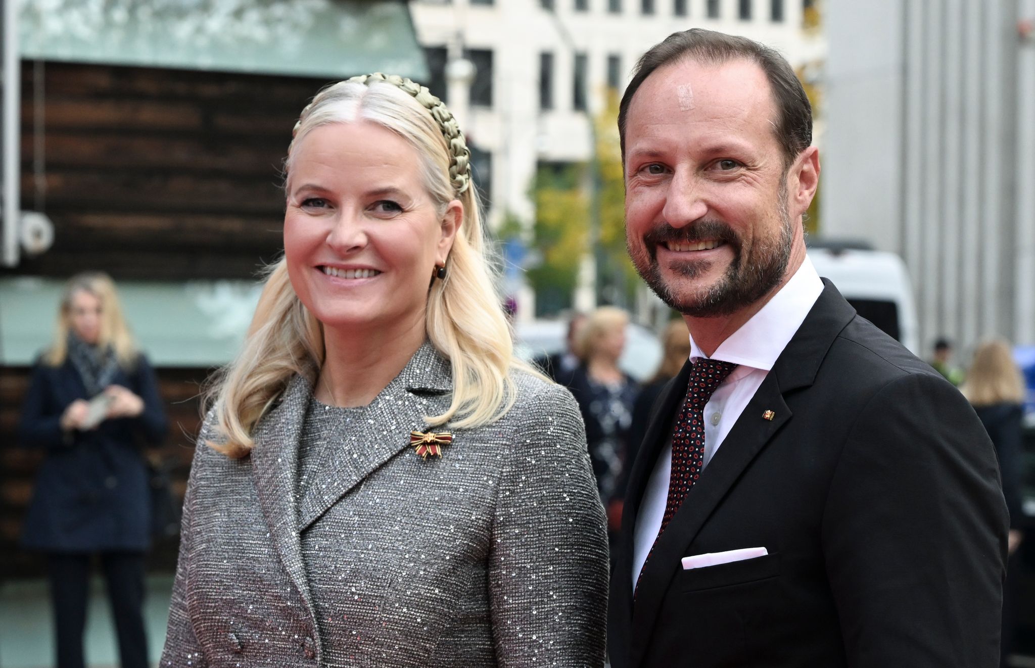 Die norwegische Kronprinzessin Mette-Marit und Kronprinz Haakon