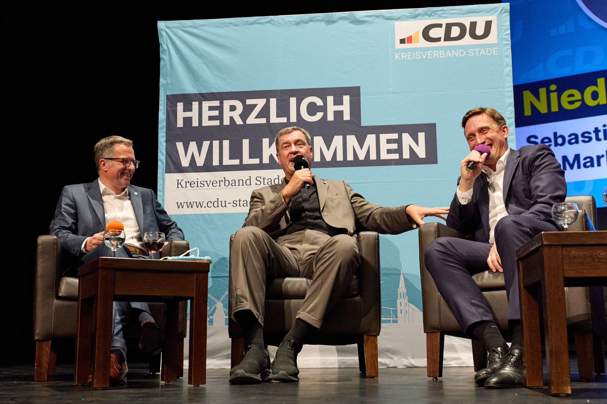 Bayerns Ministerpräsident Söder (CSU) zu Besuch in Stade
