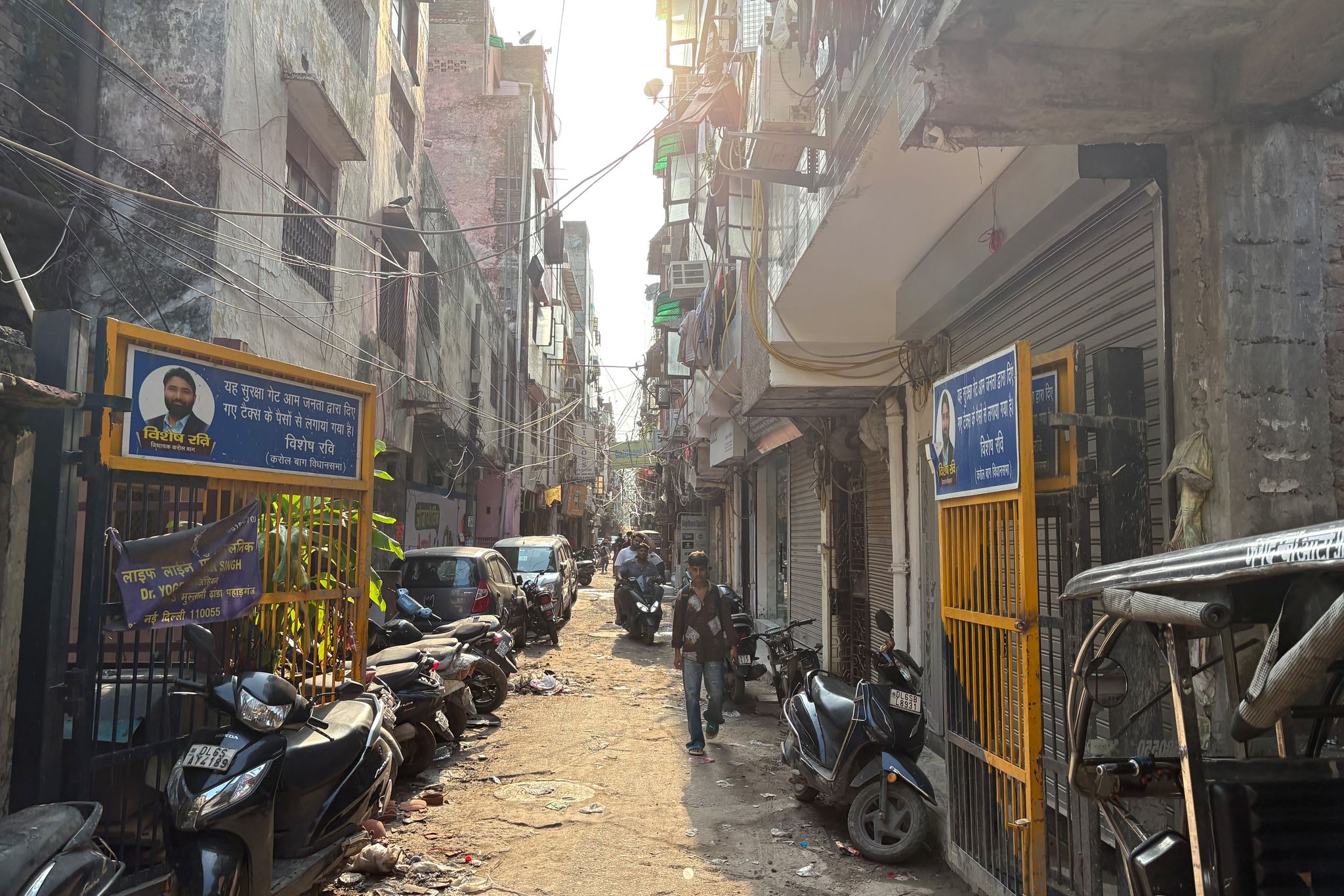 Stadtviertel Paharganj in Neu-Delhi