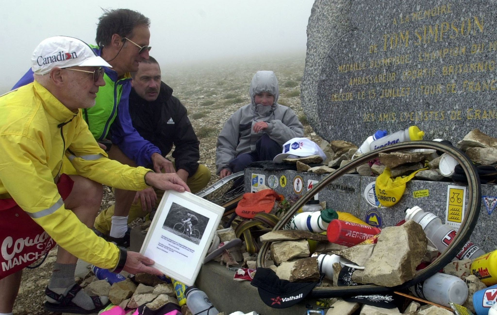 Simpson Gedenkstein am Mont Ventoux