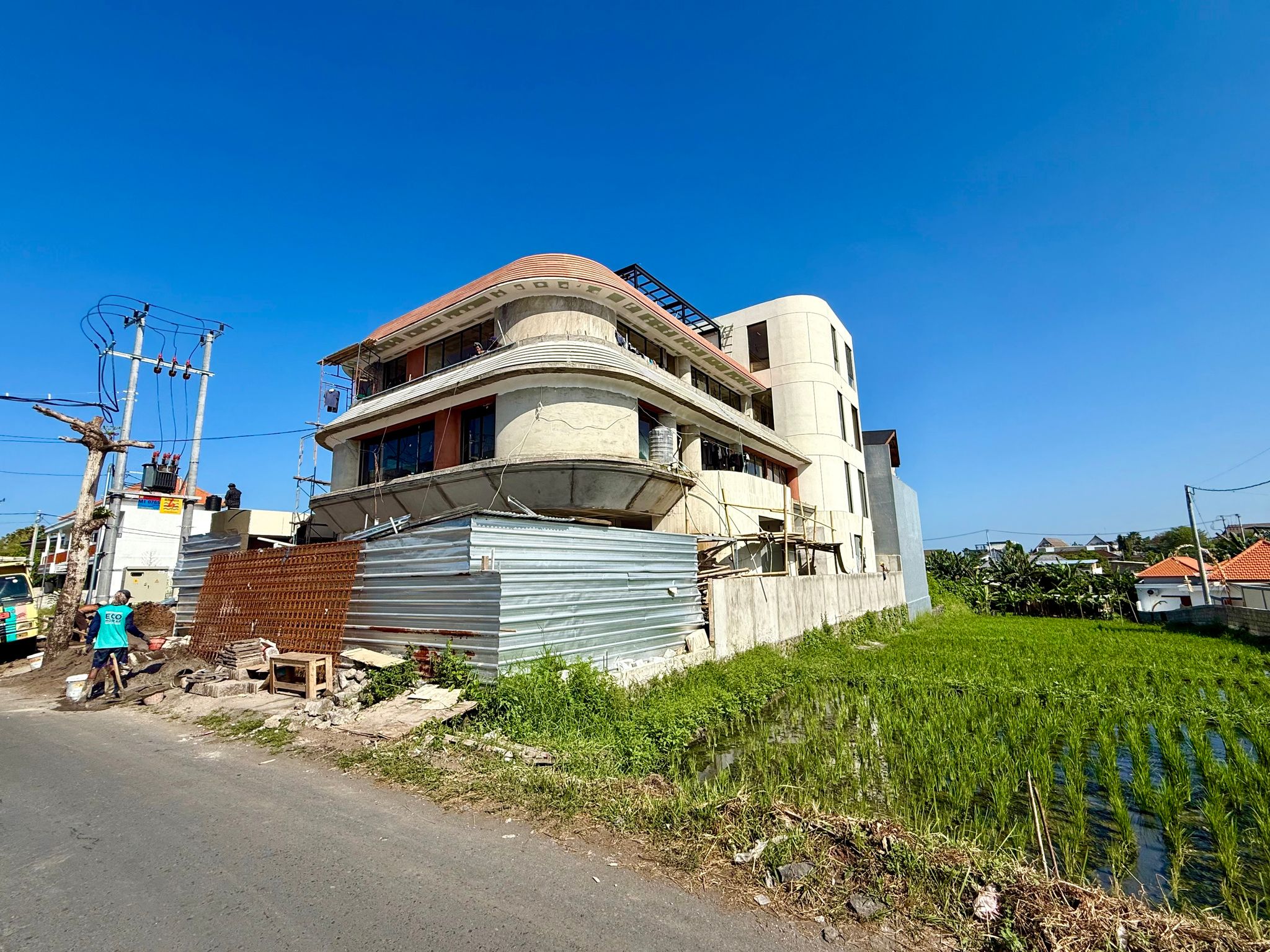 Baustelle in Canggu auf Bali