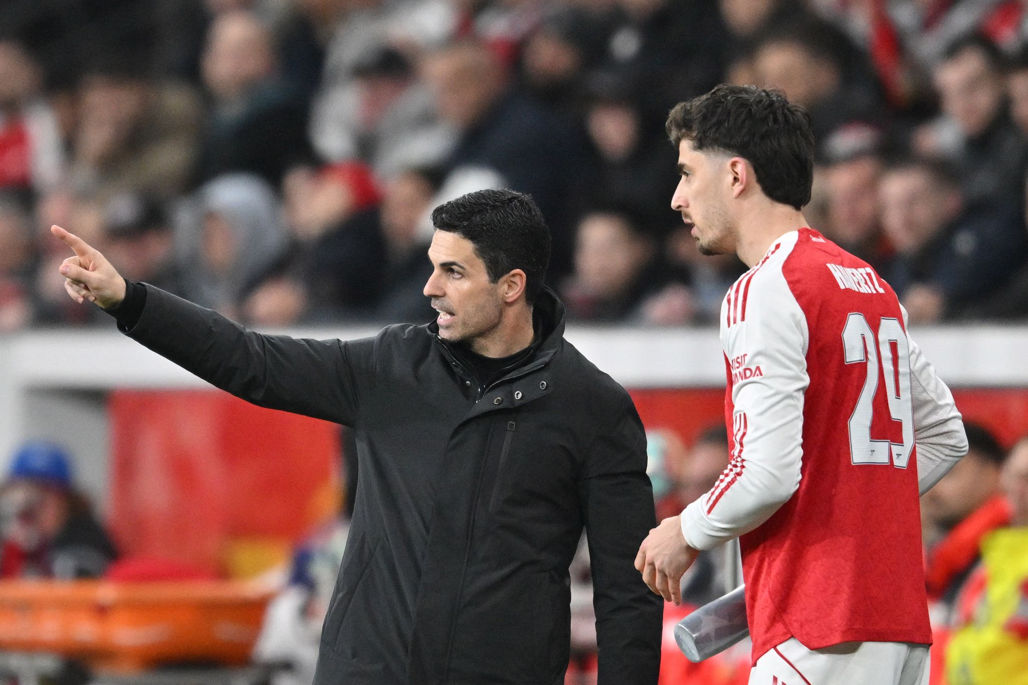 Mikel Arteta und Kai Havertz