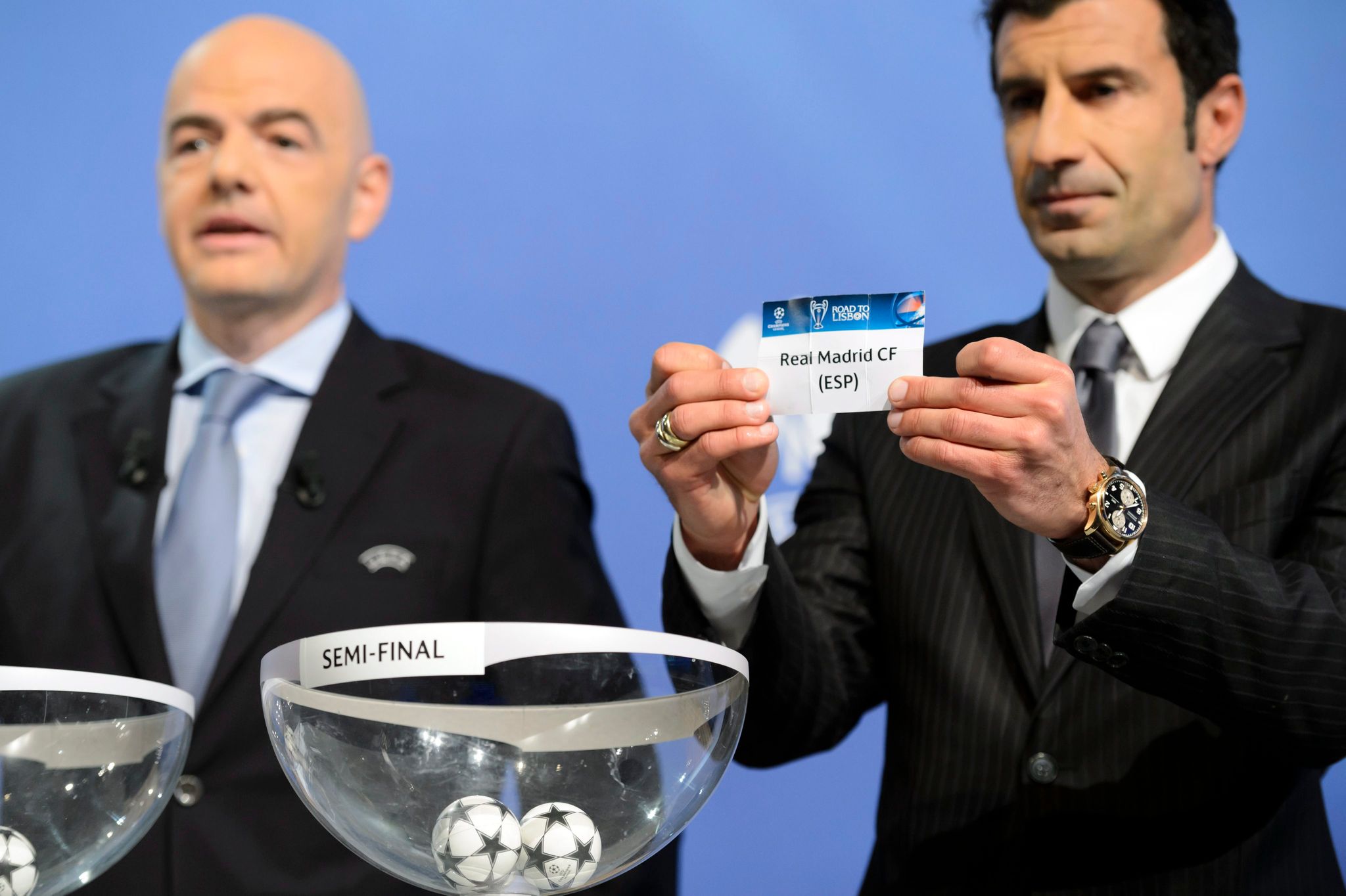 Gianni Infantino und Luis Figo