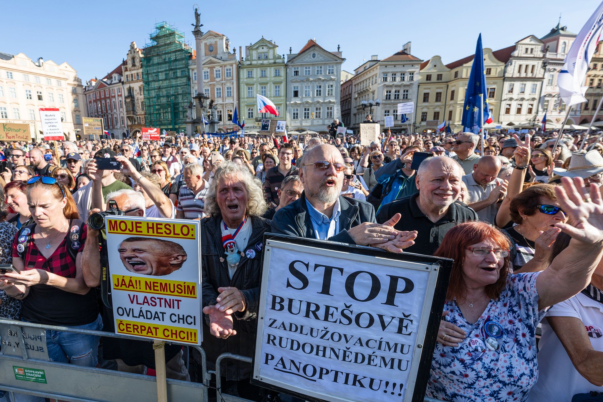 Proteste in Prag