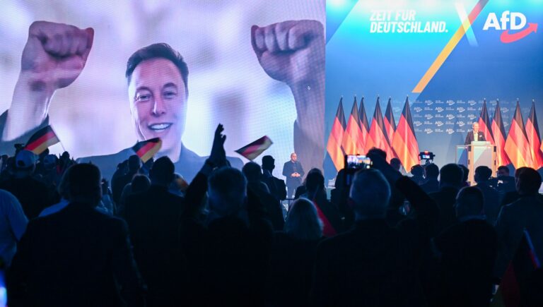 Elon Musk im Wahlkampf der AfD