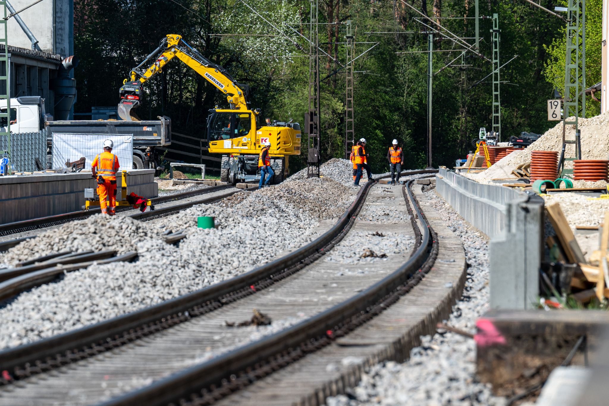 Bauarbeiten bei der Bahn