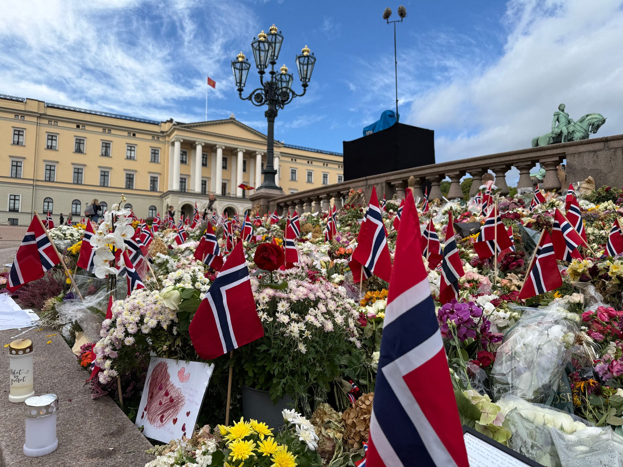 Vor dem Begräbnis von König Harald V.