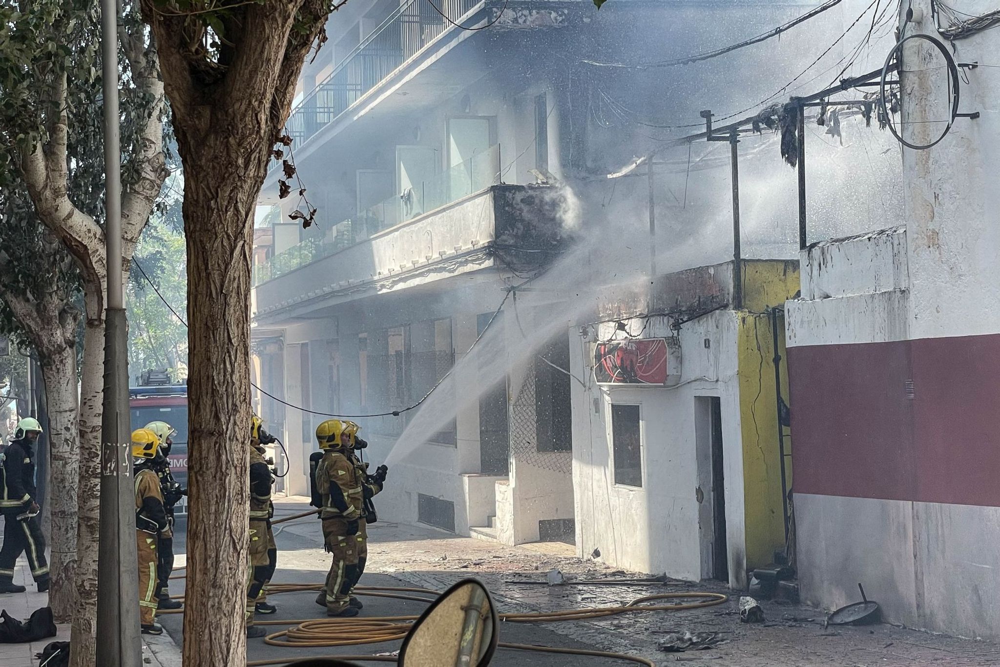 Feuer in einem Restaurant auf Mallorca