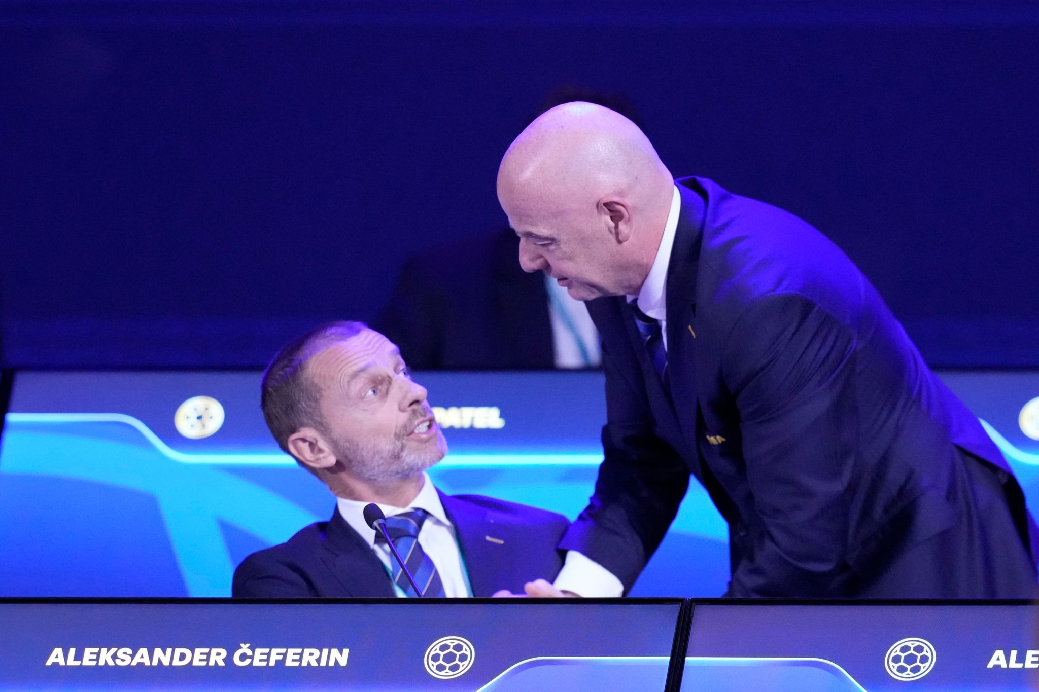 Aleksandar Ceferin und Gianni Infantino