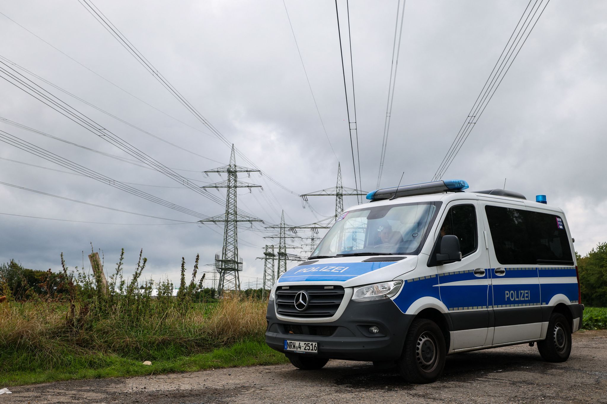 Polizeieinsatz am Kraftwerk Weisweiler