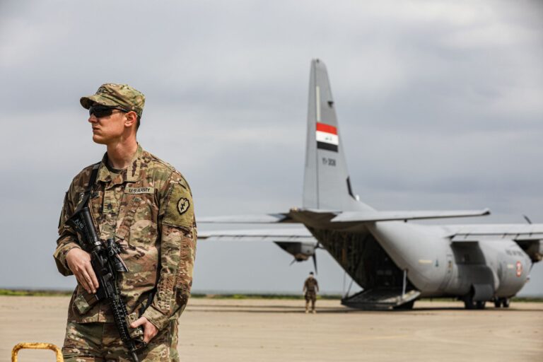 US-Rückzug aus dem Luftwaffenstützpunkt Qayyarah im Irak