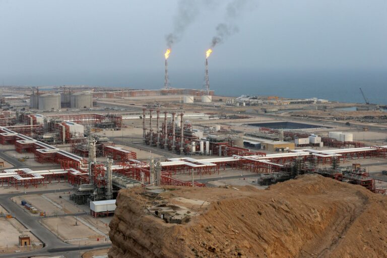 Erdgasförderung im Iran