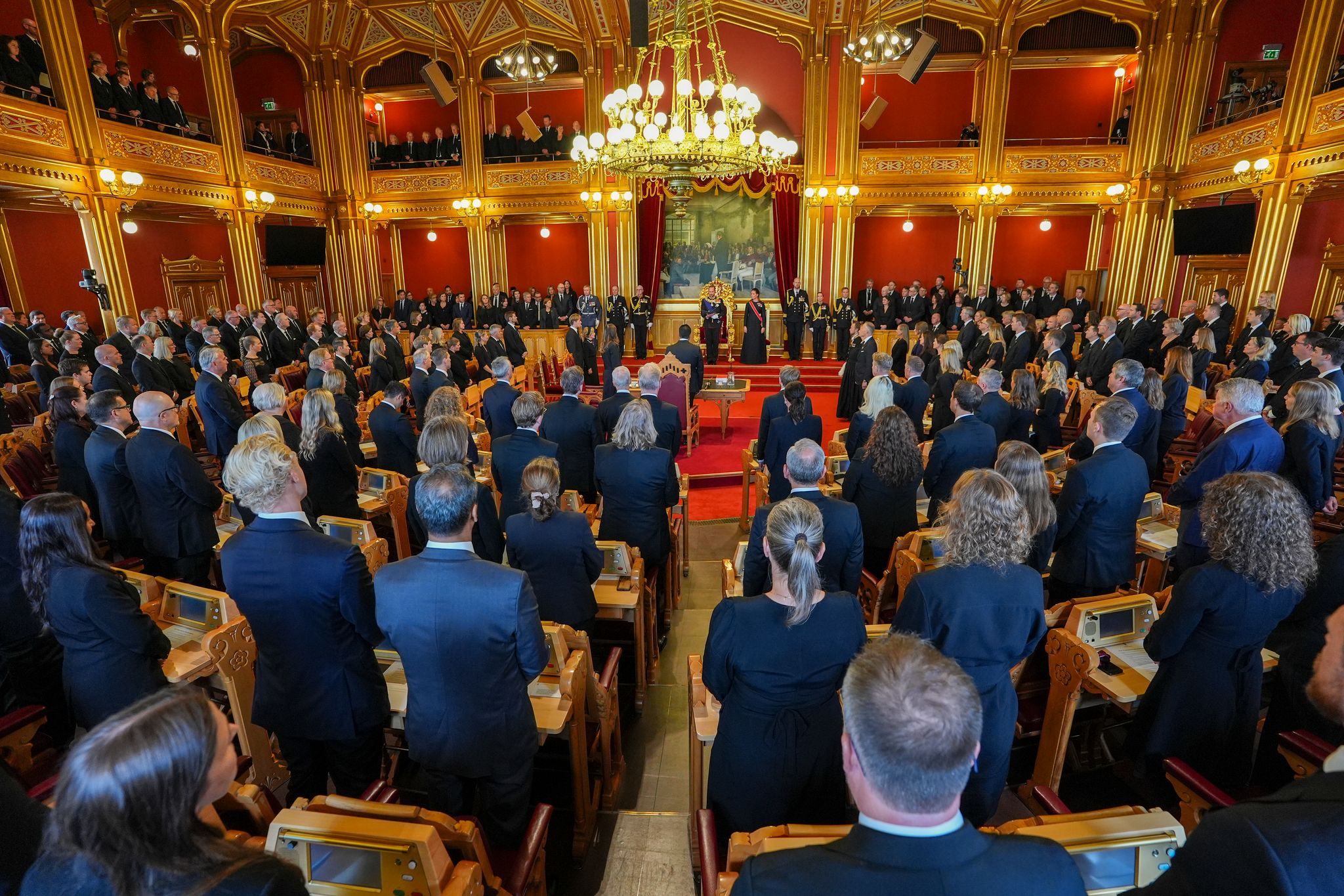 Vor der Beerdigung von König Harald