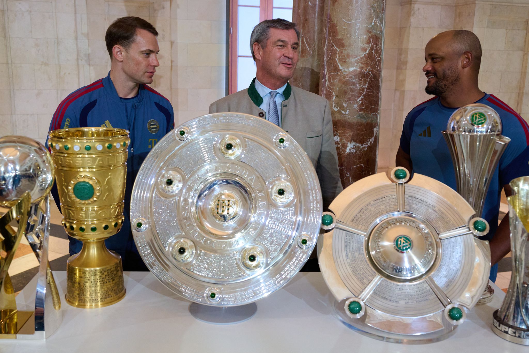 Empfang FC Bayern München in Staatskanzlei