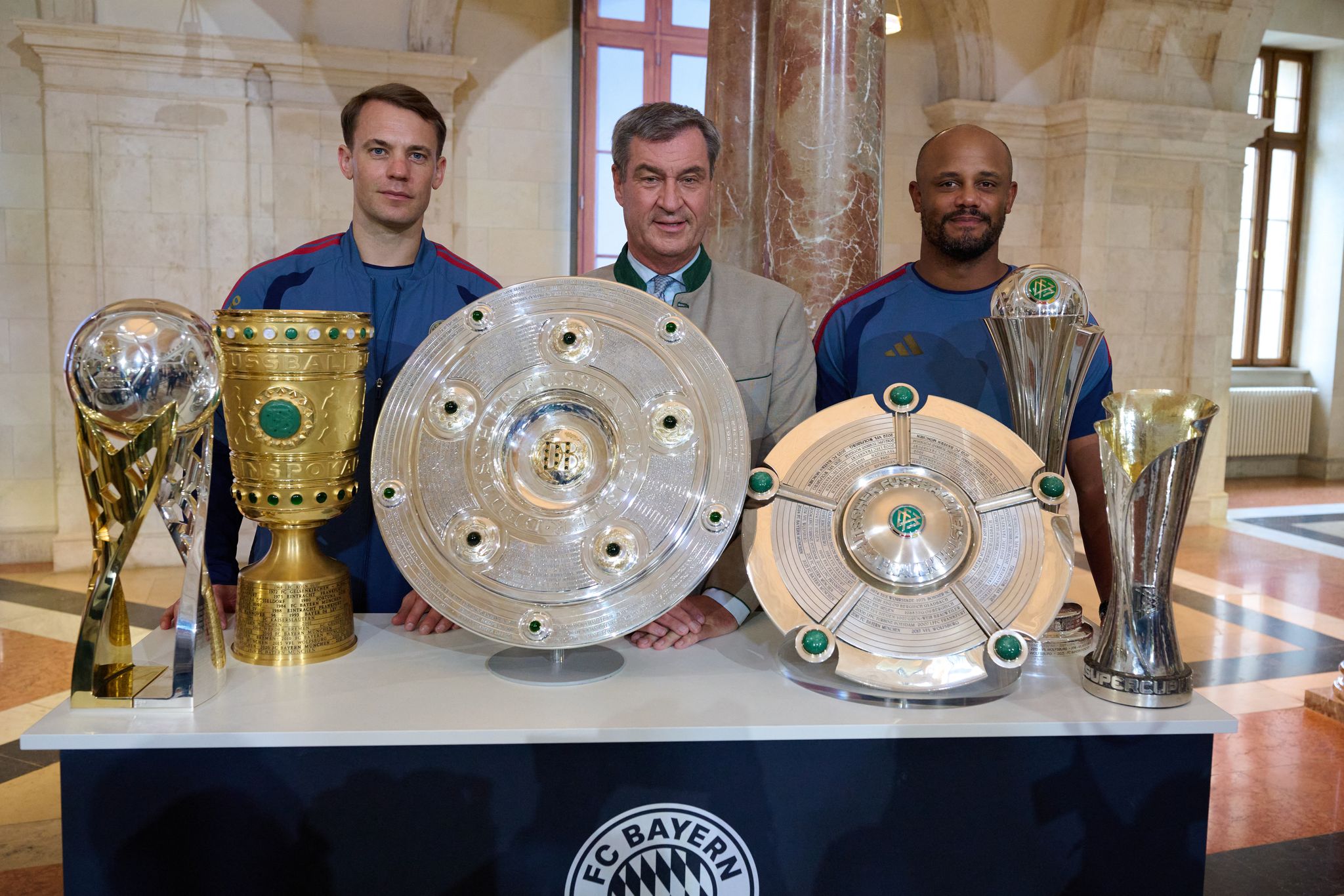 Empfang FC Bayern München in Staatskanzlei