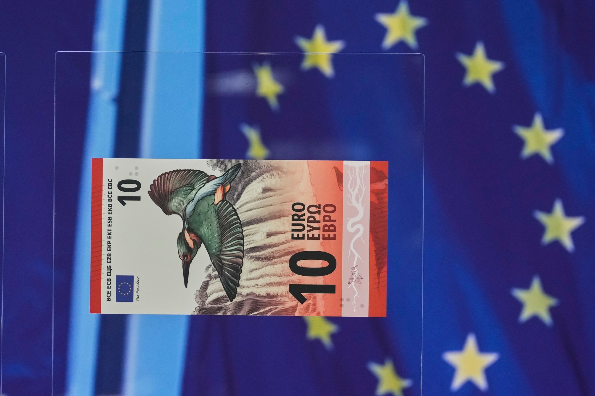 Vorstellung der Entwürfe für die Euro-Banknoten