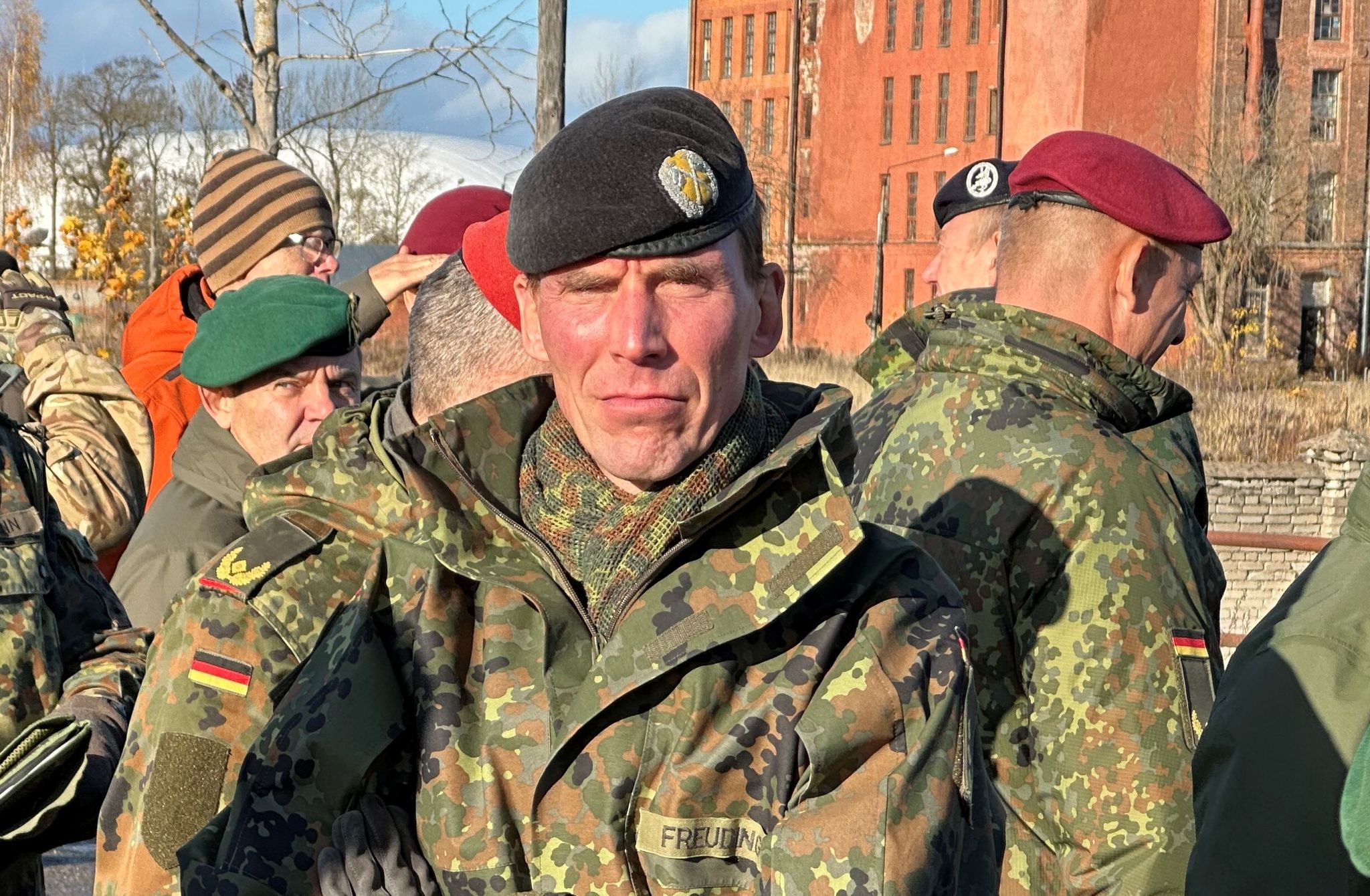 Generalleutnant Freuding in Narva/Estland