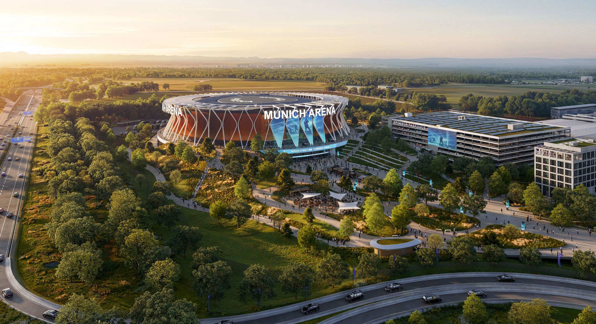 Computer-Rendering der geplanten Munich Arena