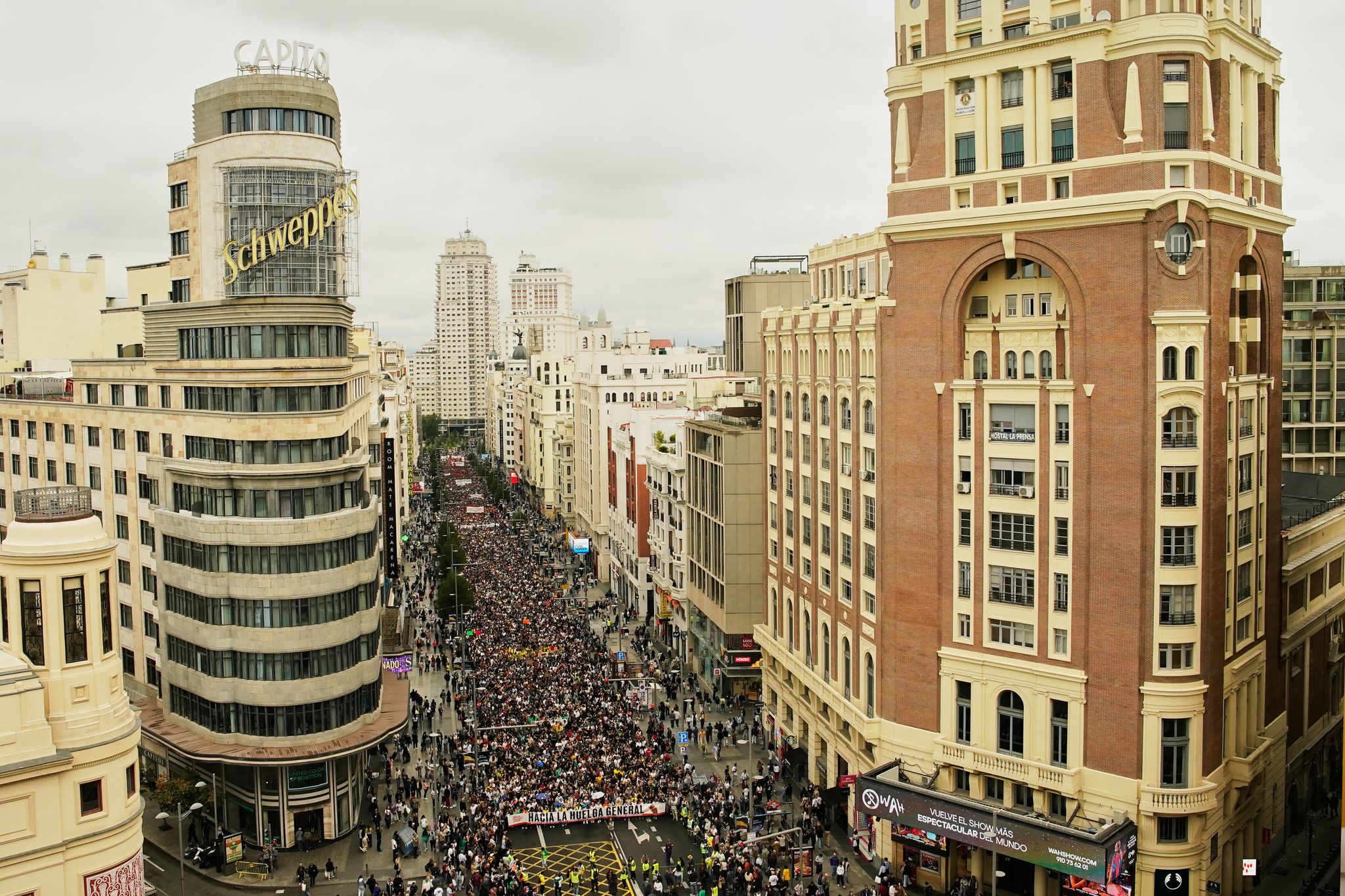 Demonstration gegen hohe Mieten in Madrid