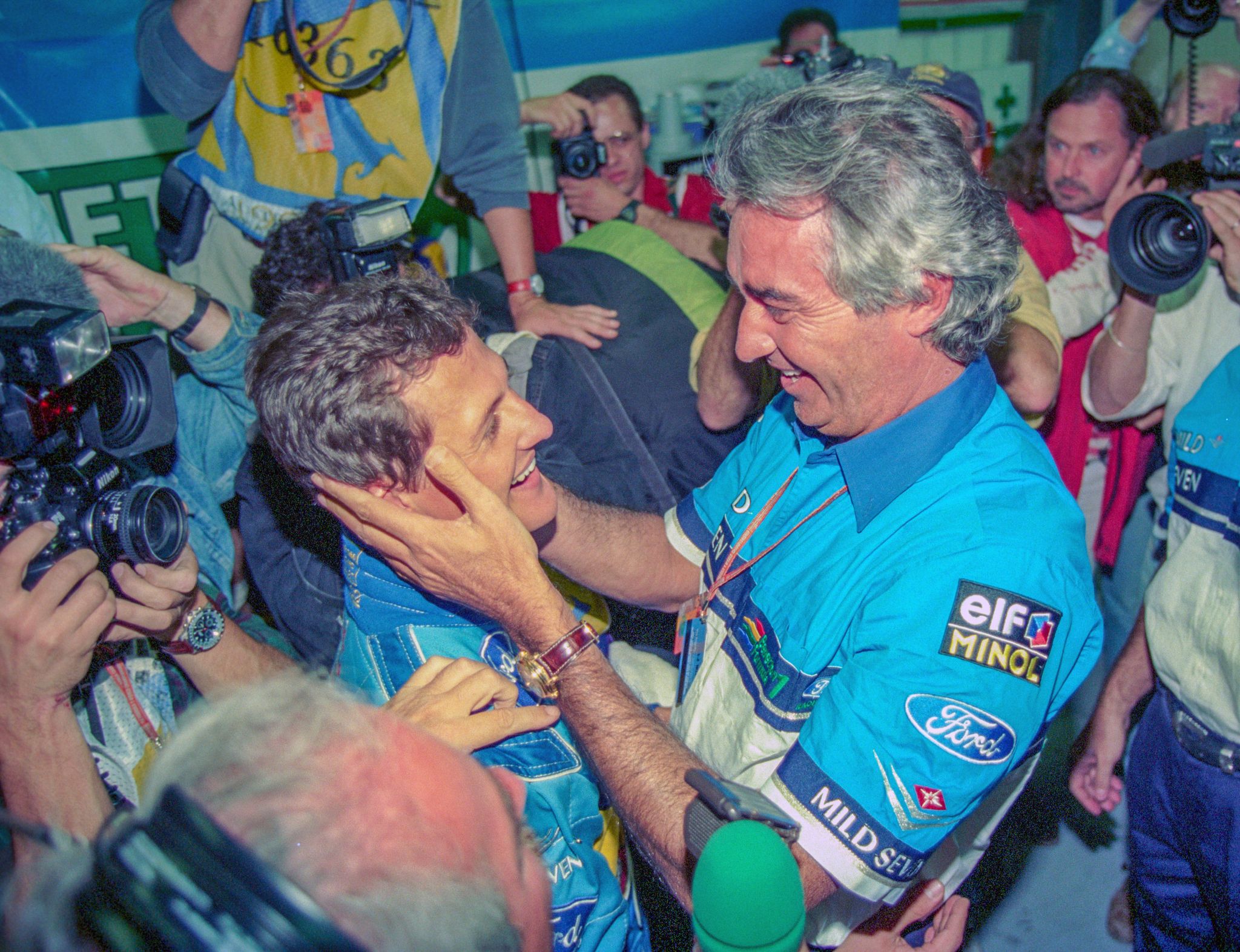 Michael Schumacher und Flavio Briatore